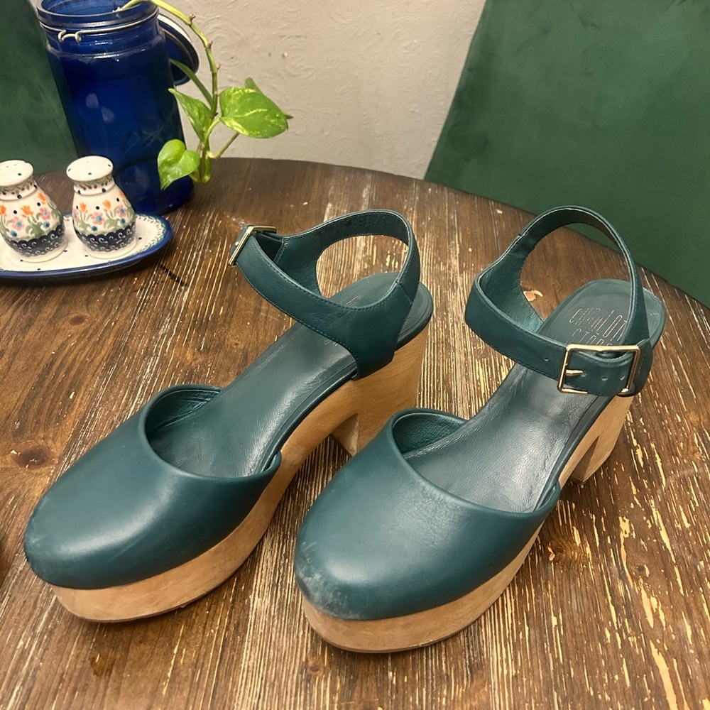 Charlotte Stone Heel Clogs